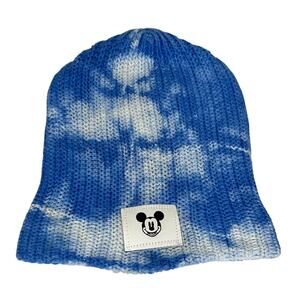 Love Your Melon Disney Limited Edition Mickey Blue Tie Dye Beanie Hat Adult